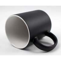 Кружка Хамелеон Черная для сублимации увеличкенной емкости 425мл (меняющая цвет)