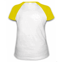 Футболка женская (Сетка, желтый  реглан ) XL