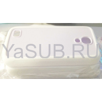 Чехол для Samsung Galaxy S4 mini i9190/i9192/i9195/i9198 (пластик/силикон Белый) для сублимации