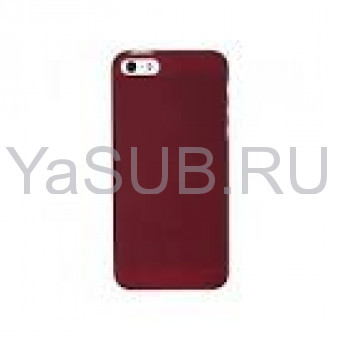 Чехол для iPhone 5C, (пластик, бордовый) для сублимации