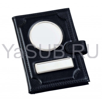 Автодокументы Обложка 5в1 портмоне с замочком, отдел для паспорта – кожа Гладкая матова  на застежке